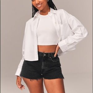 Abercrombie & Fitch curve love high rise mom short